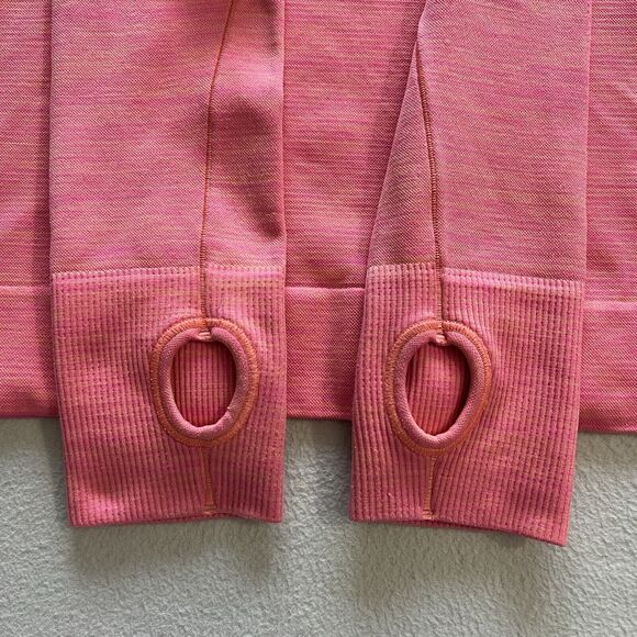 Ivivva Girl Fastest Pullover Pink Orange Ombre Fly Tech Mock Neck Turtleneck 12 - Picture 3 of 9